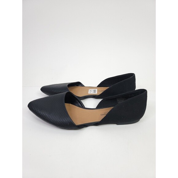 Christian Siriano Flats Womens Size 7.5 Black Slip On Shoes - Picture 1 of 10